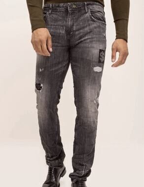Ron Tomson Fitted Money Jeans Black Men's 40x33 Cotton Stretch Denim Pants
